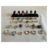 Lot of 30 Vintage Rings