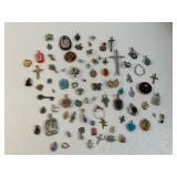 Lot of 75+ pcs Charms / Pendants / Brooches