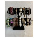 Lot of 15 Vintage Bracelets / Bangles