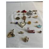 Lot of 22 Vintage Jewelry Pins