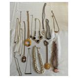 Lot of 15 Vintage Necklaces / Some with Pendants