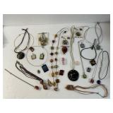 Art Glass Pendants / Necklaces / Earrings 28 pcs