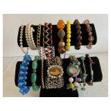 Lot of 15 Vintage Bracelets & Bangles
