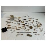 Lot of Tie Clips / Scarf Holders / Clips 40+ pcs