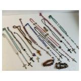 Lot of Rosaries Catholic Jewelry