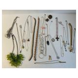 Lot of 28 Necklaces / Slides / Pins & More!
