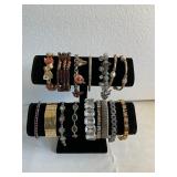 Lot of 15 Vintage Bracelets Some with Charms