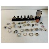 Lot of 37 Pcs Rings