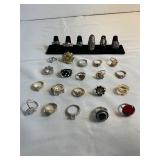 Lot of 25 Vintage Rings