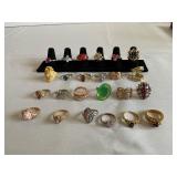Lot of 24 Vintage Rings