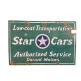 Star Cars Double Sided Porcelain Sign