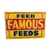 Feed Famous Feeds Metal Sign