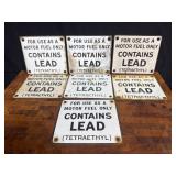 Contains Lead Porcelain Plates