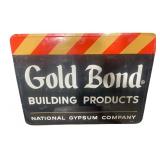 Gold Bond Embossed Metal Sign