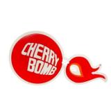 Cherry Bomb Embossed Metal Sign