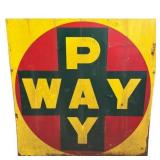 Large PayWay Metal Sign