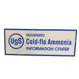 USS Cold-Flo Ammonia Embossed Metal Sign
