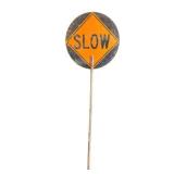 Slow/Stop Long Handle Sign
