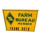Farm Bureau Missouri Embossed Metal Sign