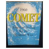 Comet Advertising Wooden Poster