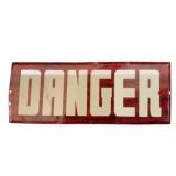 Danger Metal Smaltz Sign
