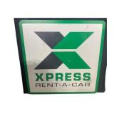 Xpress Rent-A-Car Double Sided Metal Sign