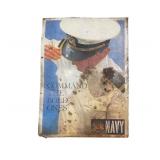 US Navy Double Sided Metal Sign
