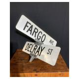 Street Signs Fargo Ave & Delray St