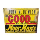 MoorManï¿½s Painted Metal Sign