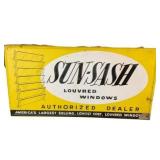 Sun-Sash Embossed Metal Sign With Rice Paper