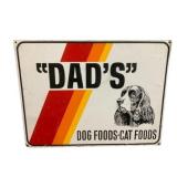 Dadï¿½s Dog And Cat Food Painted Metal Sign