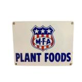MFA Plant Food Porcelain Sign