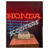 NOS Honda Scooters Neon Sign