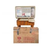 NOS Miller High Life Price Board with Original Box