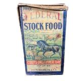 Federal Stock Food For Horses, Cattle, Hogs, Sheep