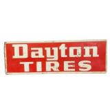 Dayton Tires Embossed Metal Sign