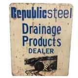 Republicsteel Drainage Products Dealer Sign