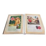 Coca-Cola Smaller Binder of Paper Advertising