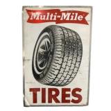 Multi-Mile Tires Metal Sign