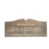BroMen Farms Wooden Sign