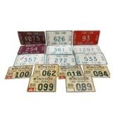 Lot of 15 Taxi License Plates