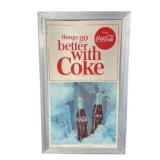 Coca-Cola Double Sided Framed  Advertising