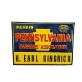 Pennsylvania Farmersï¿½ Association Metal Sign