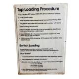 Top Loading Procedure Metal Sign