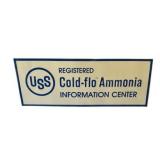 NOS USS Information Center Embossed Metal Sign
