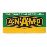 Large ANAMO Anhydrous Ammonia Metal Sign
