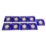 Lot of 9 Scrimshaw Beer Embossed Metal Signs