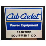 Cub Cadet Power Equipment Embossed Metal Sign
