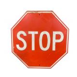 Stop Sign Metal Embossed