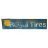Regul Tires Embossed Metal Sign